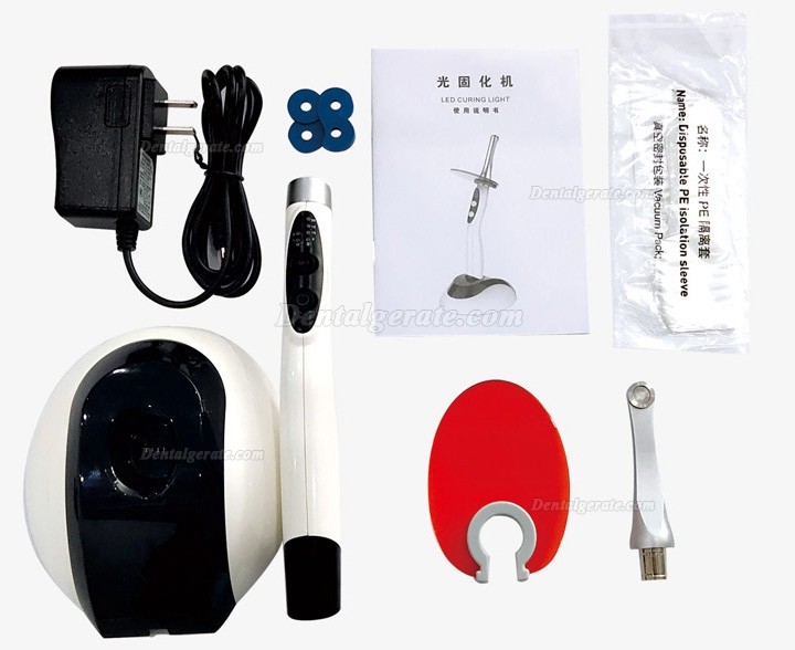 DEGER Dental LED Polymerisationslampe Kabellos 3000mw/cm2 (1 Sek. Aush&auml;rtung)